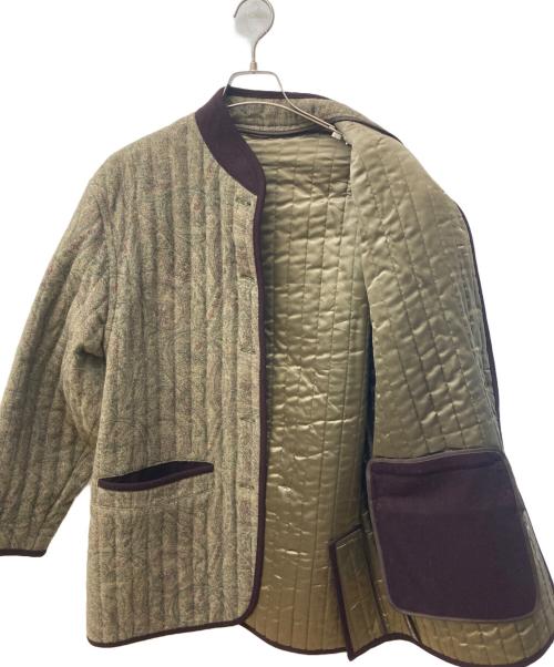 SALCO（サルコ）SALCO (サルコ) ペイズリー柄キルティングコート グリーン サイズ:8の古着・服飾アイテム