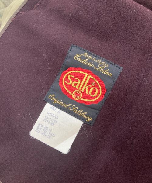 SALCO（サルコ）SALCO (サルコ) ペイズリー柄キルティングコート グリーン サイズ:8の古着・服飾アイテム