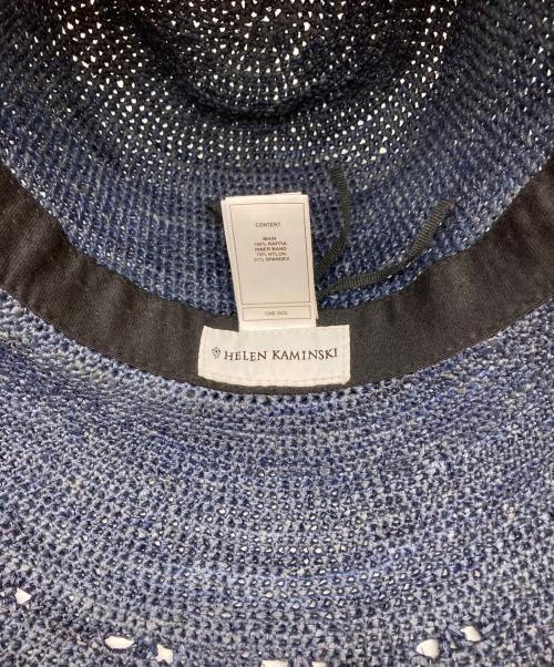 HELEN KAMINSKI（ヘレンカミンスキー）HELEN KAMINSKI (ヘレンカミンスキー) ラフィアハット ネイビーの古着・服飾アイテム