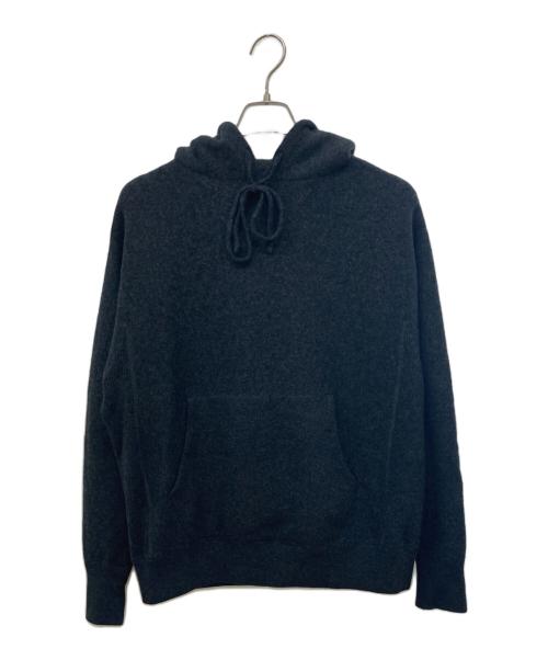 ESTNATION（エストネーション）ESTNATION (エストネーション) カシミヤ混ニットパーカー グレー サイズ:Mの古着・服飾アイテム