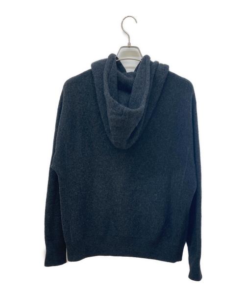 ESTNATION（エストネーション）ESTNATION (エストネーション) カシミヤ混ニットパーカー グレー サイズ:Mの古着・服飾アイテム