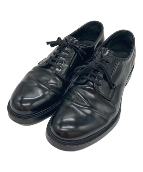 PRADA（プラダ）PRADA (プラダ) プレーントゥシューズ ブラック サイズ:7の古着・服飾アイテム