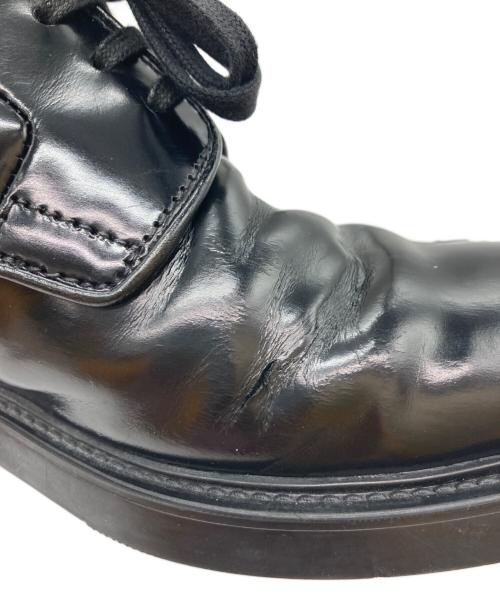 PRADA（プラダ）PRADA (プラダ) プレーントゥシューズ ブラック サイズ:7の古着・服飾アイテム