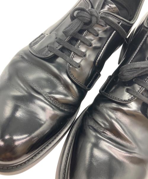PRADA（プラダ）PRADA (プラダ) プレーントゥシューズ ブラック サイズ:7の古着・服飾アイテム