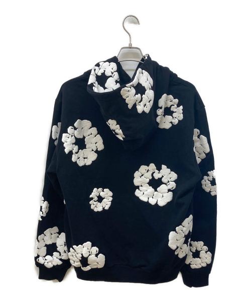 Denim Tears（デニムティアーズ）Denim Tears (デニムティアーズ) cotton wreath hoodie/フラワープリントパーカー ブラック サイズ:Lの古着・服飾アイテム
