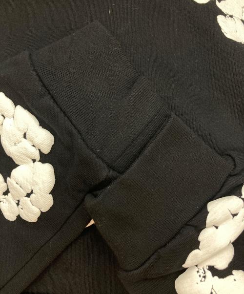 Denim Tears（デニムティアーズ）Denim Tears (デニムティアーズ) cotton wreath hoodie/フラワープリントパーカー ブラック サイズ:Lの古着・服飾アイテム