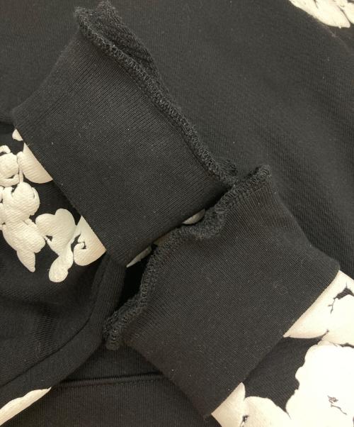 Denim Tears（デニムティアーズ）Denim Tears (デニムティアーズ) cotton wreath hoodie/フラワープリントパーカー ブラック サイズ:Lの古着・服飾アイテム