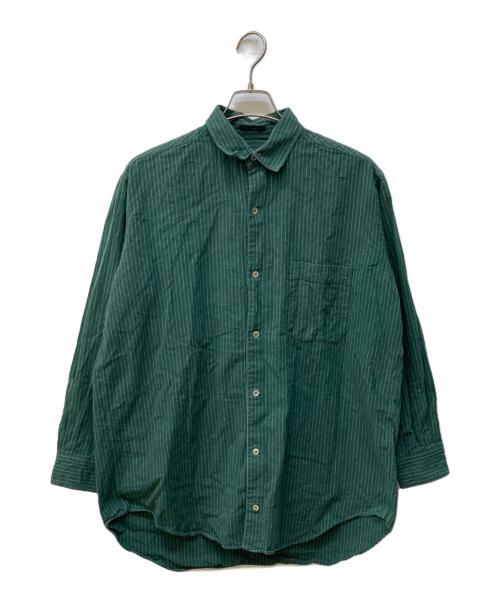 Y's for men（ワイズフォーメン）Y's for men (ワイズフォーメン) ストライプシャツ グリーン サイズ:不明の古着・服飾アイテム