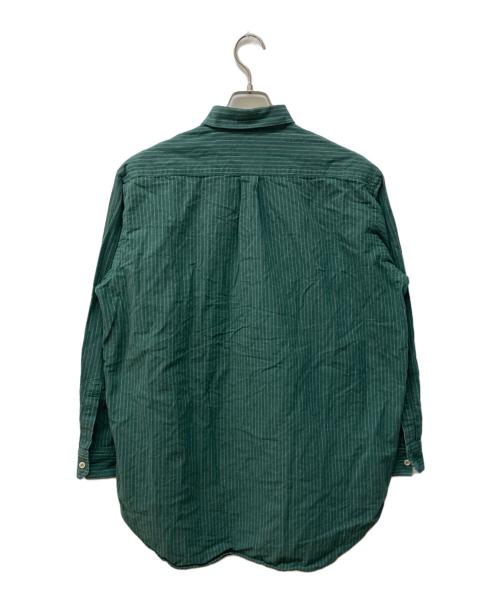 Y's for men（ワイズフォーメン）Y's for men (ワイズフォーメン) ストライプシャツ グリーン サイズ:不明の古着・服飾アイテム