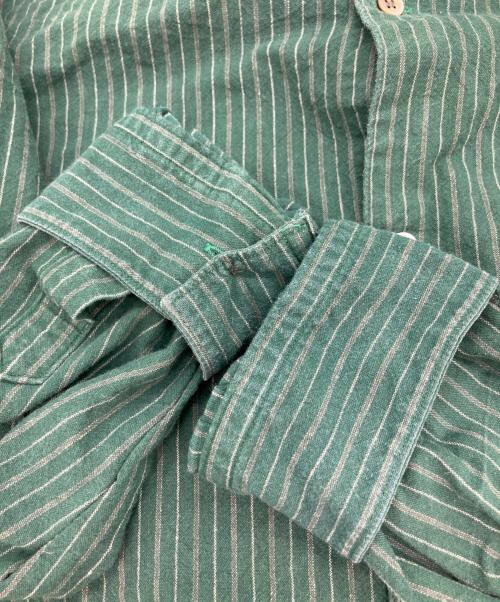 Y's for men（ワイズフォーメン）Y's for men (ワイズフォーメン) ストライプシャツ グリーン サイズ:不明の古着・服飾アイテム