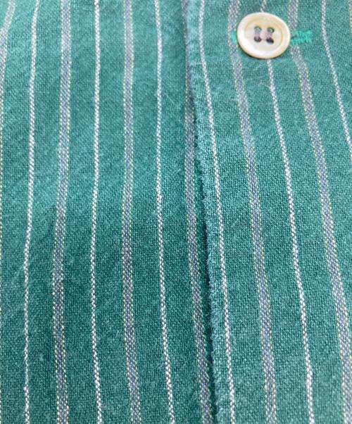 Y's for men（ワイズフォーメン）Y's for men (ワイズフォーメン) ストライプシャツ グリーン サイズ:不明の古着・服飾アイテム