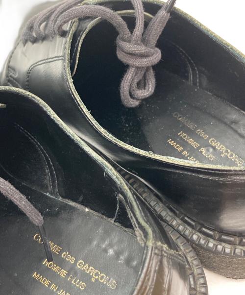 COMME des GARCONS HOMME PLUS（コムデギャルソンオムプリュス）COMME des GARCONS HOMME PLUS (コムデギャルソンオムプリュス) レザーシューズ ブラック サイズ:25の古着・服飾アイテム