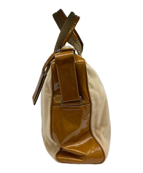 PRADA（プラダ）PRADA (プラダ) 2WAYショルダーバッグ ベージュ×ブラウンの古着・服飾アイテム