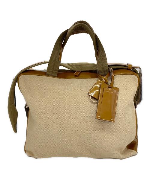 PRADA（プラダ）PRADA (プラダ) 2WAYショルダーバッグ ベージュ×ブラウンの古着・服飾アイテム