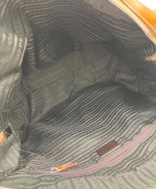 PRADA（プラダ）PRADA (プラダ) 2WAYショルダーバッグ ベージュ×ブラウンの古着・服飾アイテム