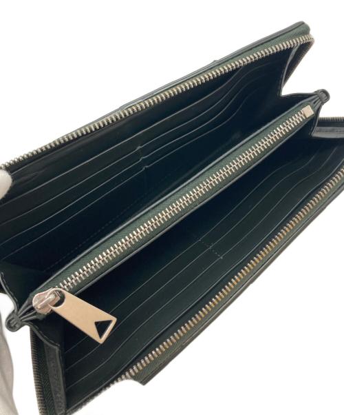 BOTTEGA VENETA（ボッテガベネタ）BOTTEGA VENETA (ボッテガベネタ) ジップアラウンドウォレット ダークグリーンの古着・服飾アイテム