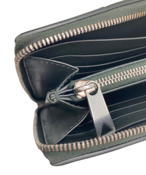 BOTTEGA VENETA（ボッテガベネタ）BOTTEGA VENETA (ボッテガベネタ) ジップアラウンドウォレット ダークグリーンの古着・服飾アイテム