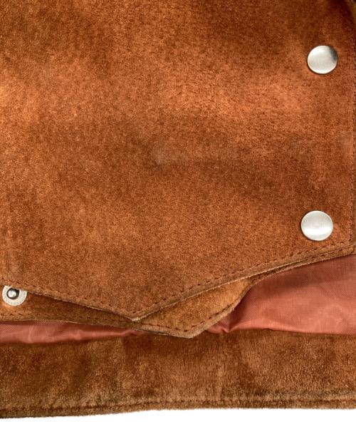 G-Ⅲ（ジースリー）G-Ⅲ (ジースリー) フリンジレザージャケット ブラウン サイズ:Mの古着・服飾アイテム