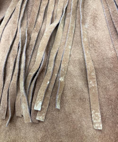 G-Ⅲ（ジースリー）G-Ⅲ (ジースリー) フリンジレザージャケット ブラウン サイズ:Mの古着・服飾アイテム