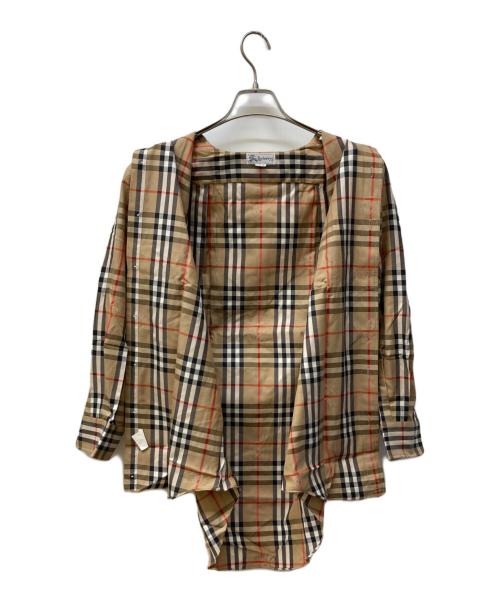 Burberry's（バーバリー）Burberry's (バーバリーズ) シャドーホースノヴァチェックシャツ ベージュ サイズ:Ａ39‐82の古着・服飾アイテム