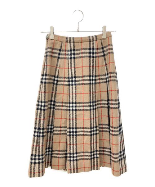 Burberry's（バーバリー）Burberry's (バーバリーズ) ノヴァチェックウールスカート ベージュ サイズ:不明の古着・服飾アイテム