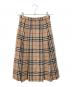 Burberry's（バーバリーズ）の古着「ノヴァチェックウールスカート」｜ベージュ