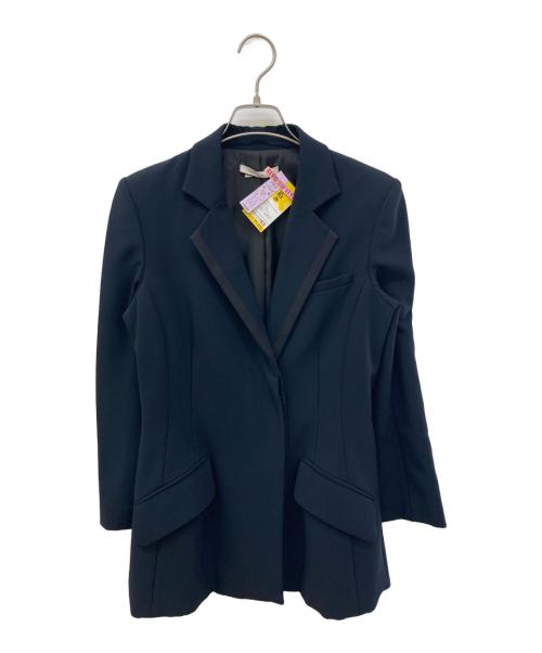 FOXEY NEWYORK（フォクシーニューヨーク）FOXEY NEWYORK (フォクシーニューヨーク) テープラペルテーラードジャケット ネイビー サイズ:40の古着・服飾アイテム