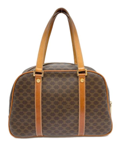 CELINE（セリーヌ）CELINE (セリーヌ) マカダムミニボストンバッグ ブラウンの古着・服飾アイテム