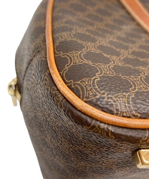 CELINE（セリーヌ）CELINE (セリーヌ) マカダムミニボストンバッグ ブラウンの古着・服飾アイテム
