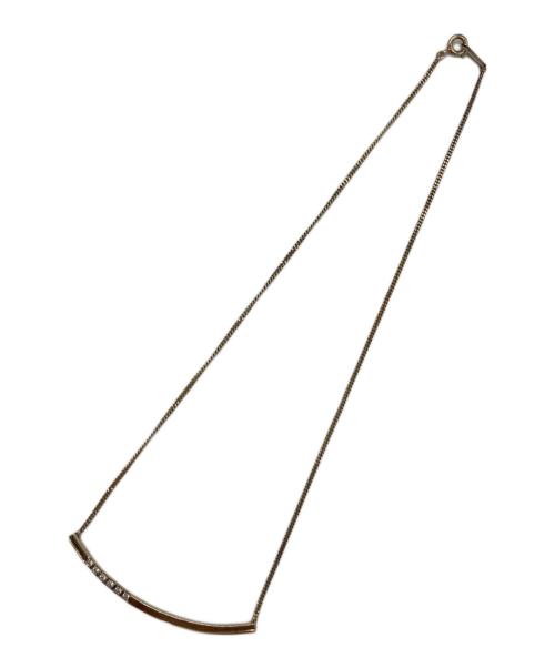 4℃（ヨンドシー）4℃ (ヨンドシー) ラインストーンネックレス ゴールドの古着・服飾アイテム