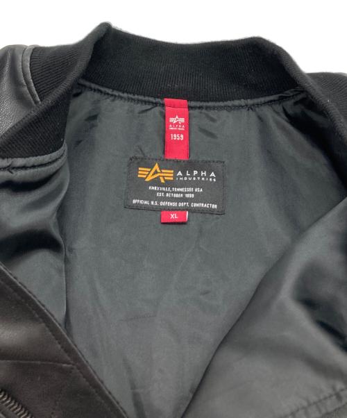 ALPHA（アルファ）ALPHA (アルファ) エコレザーL-2Bジャケット ブラック サイズ:XLの古着・服飾アイテム