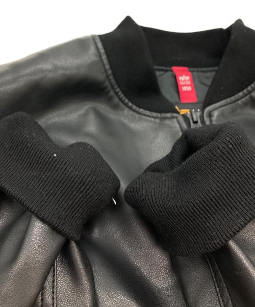 ALPHA（アルファ）ALPHA (アルファ) エコレザーL-2Bジャケット ブラック サイズ:XLの古着・服飾アイテム