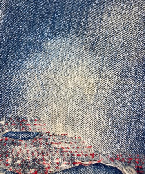 DSQUARED2（ディースクエアード）DSQUARED2 (ディースクエアード) ダメージ加工デニムパンツ インディゴ サイズ:42の古着・服飾アイテム