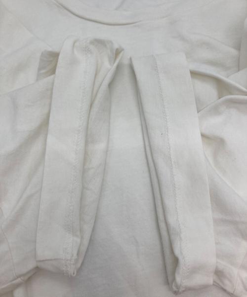 MONCLER（モンクレール）MONCLER (モンクレール) バックプリントラバーワッペンTシャツ ホワイト サイズ:Mの古着・服飾アイテム