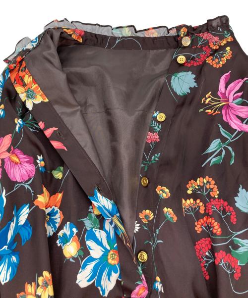 GRACE CLASS（グレースクラス）GRACE CLASS (グレースクラス) フラワープリントワンピース ブラウン サイズ:36の古着・服飾アイテム