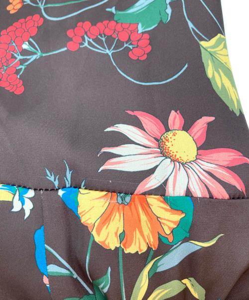 GRACE CLASS（グレースクラス）GRACE CLASS (グレースクラス) フラワープリントワンピース ブラウン サイズ:36の古着・服飾アイテム