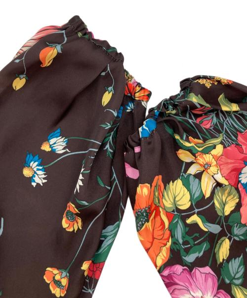 GRACE CLASS（グレースクラス）GRACE CLASS (グレースクラス) フラワープリントワンピース ブラウン サイズ:36の古着・服飾アイテム