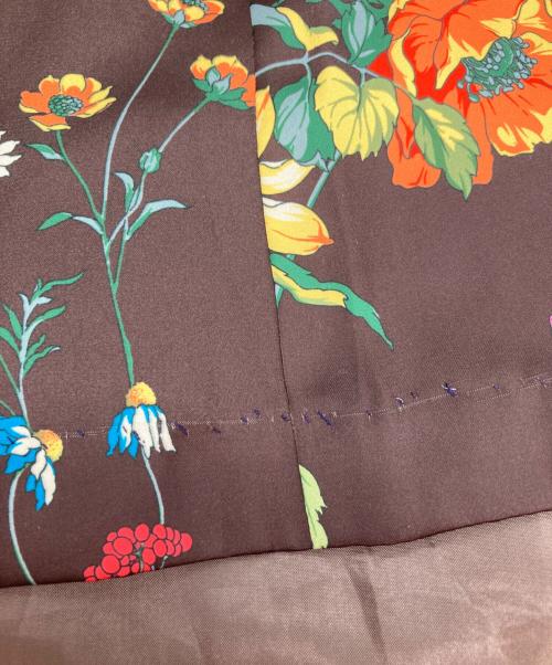 GRACE CLASS（グレースクラス）GRACE CLASS (グレースクラス) フラワープリントワンピース ブラウン サイズ:36の古着・服飾アイテム