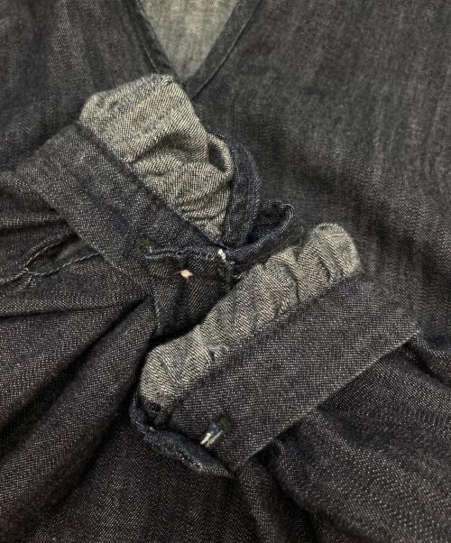 THIRD MAGAZINE（サードマガジン）THIRD MAGAZINE (サードマガジン) デニムボウタイブラウス インディゴ サイズ:9の古着・服飾アイテム