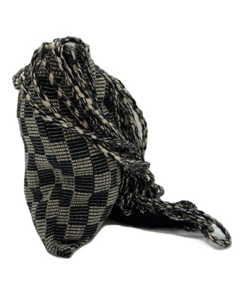 MARNI（マルニ）MARNI (マルニ) CROSS CHECKERBORAD HAMMOCK BAG ブラック×ホワイトの古着・服飾アイテム