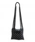 中古・古着 MARNI (マルニ) CROSS CHECKERBORAD HAMMOCK BAG ブラック×ホワイト：18000円