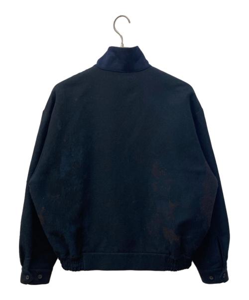 YOKE（ヨーク）YOKE (ヨーク) JACQUARD LOOSED ZIP BLOUSON/ブルゾン ネイビー サイズ:Ⅿの古着・服飾アイテム