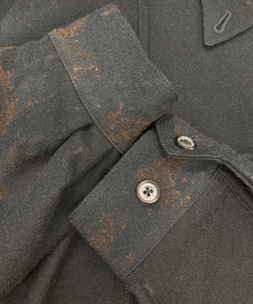 YOKE（ヨーク）YOKE (ヨーク) JACQUARD LOOSED ZIP BLOUSON/ブルゾン ネイビー サイズ:Ⅿの古着・服飾アイテム