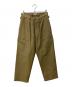 BLURHMS（ブラームス）の古着「Utility Back Side Trousers/ワイドパンツ」｜ブラウン