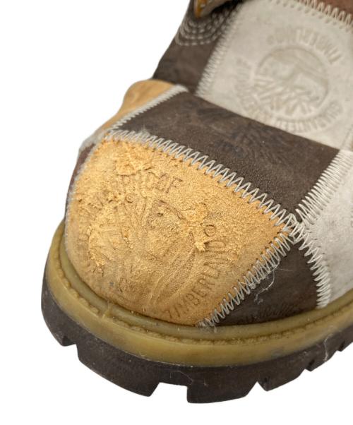 Timberland（ティンバーランド）Timberland (ティンバーランド) パッチワークブーツ ブラウン サイズ:不明の古着・服飾アイテム