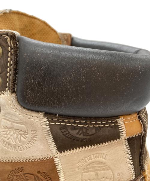 Timberland（ティンバーランド）Timberland (ティンバーランド) パッチワークブーツ ブラウン サイズ:不明の古着・服飾アイテム