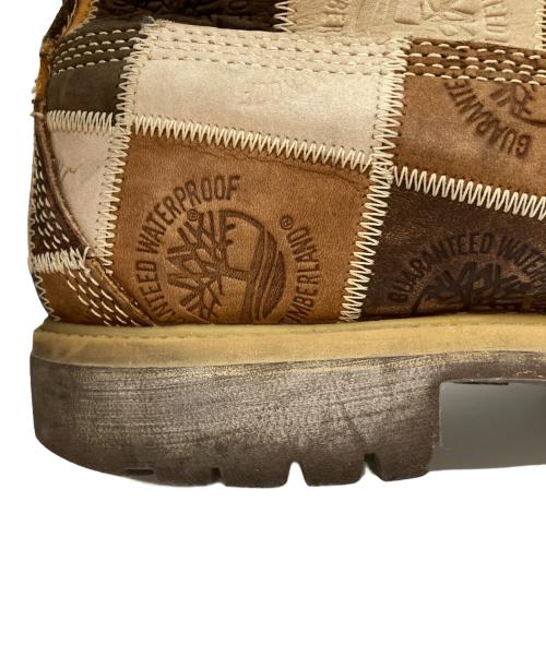 Timberland（ティンバーランド）Timberland (ティンバーランド) パッチワークブーツ ブラウン サイズ:不明の古着・服飾アイテム