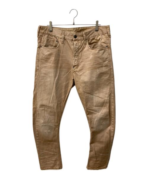 G-STAR RAW（ジースターロゥ）G-STAR RAW (ジースターロゥ) バイカーデニムパンツ ブラウン サイズ:XLの古着・服飾アイテム