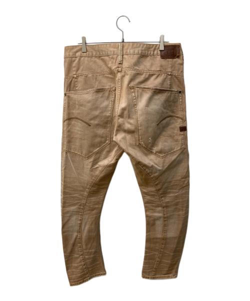 G-STAR RAW（ジースターロゥ）G-STAR RAW (ジースターロゥ) バイカーデニムパンツ ブラウン サイズ:XLの古着・服飾アイテム