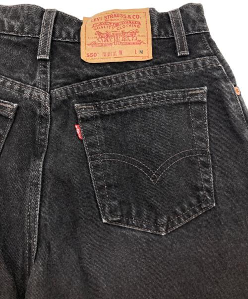 LEVI'S（リーバイス）LEVI'S (リーバイス) 550後染めデニムパンツ ブラック サイズ:Ｍの古着・服飾アイテム